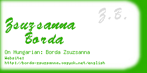 zsuzsanna borda business card